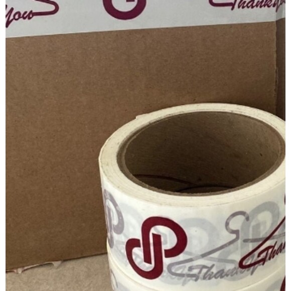 Posh Swag Thank-You Shipping Packaging Tape 1 roll P Hanger Merch Love Sale Sell - Picture 2 of 15